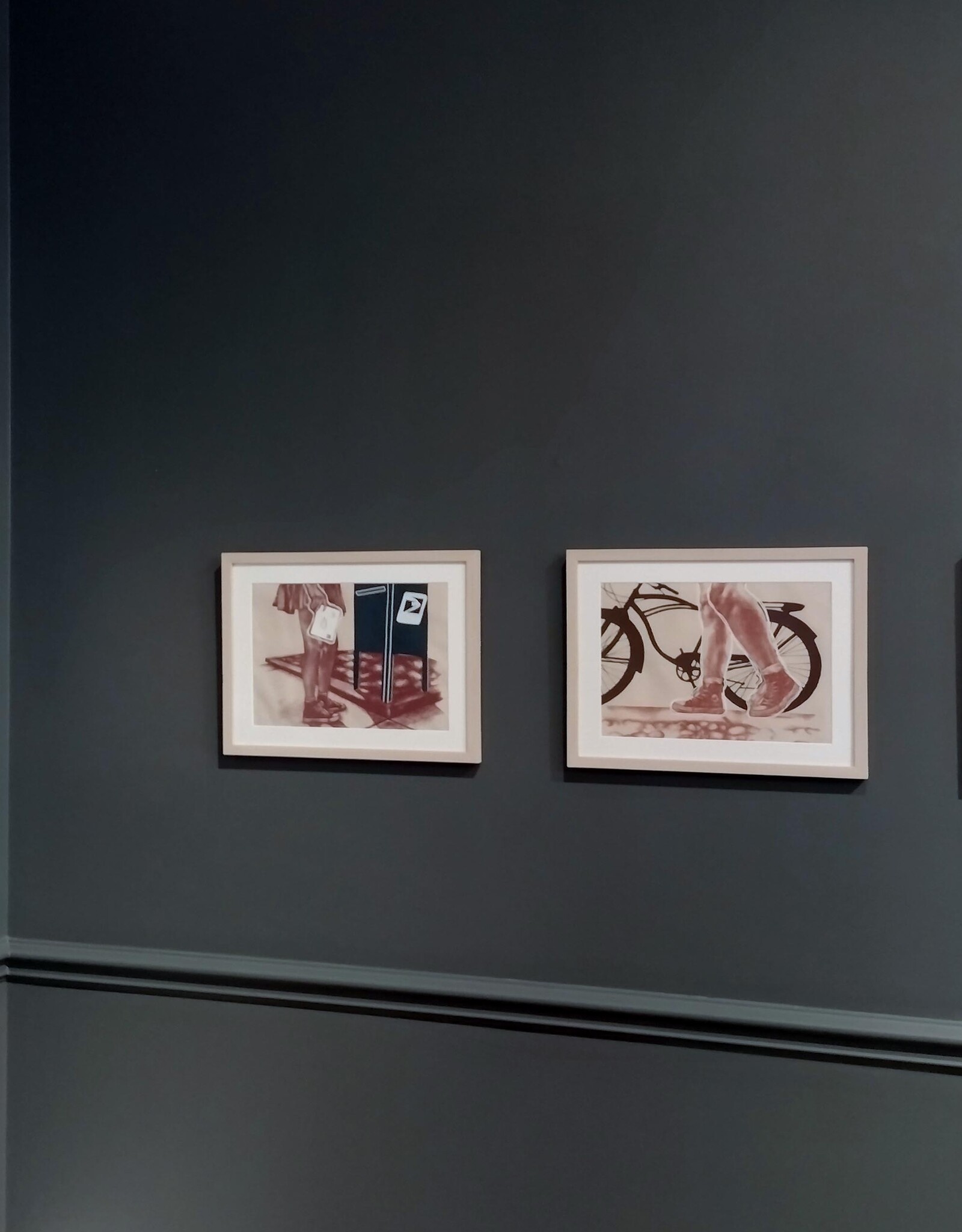 Maya Krueger Art "love letters" FRAMED screenprint by Maya Krueger