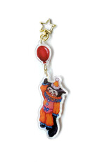 Sad Cat Clown Charm by Riley Draws