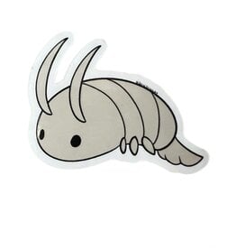 Isopod small sticker by DemiDemonArt