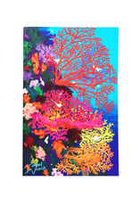 Coral Reef Mini Art Postcard by Isabel Vasich