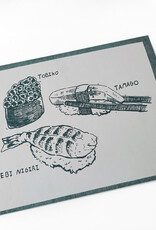 "Sushi" RISO print by Eloise Park
