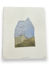 Finch "Mountain House" multiple plate etching, chine collé by Finch