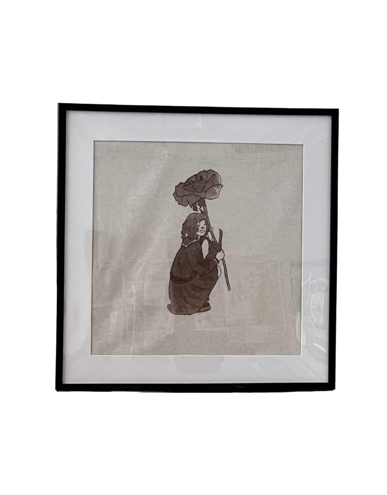 "Flower Girl" framed tapestry by WCIFS