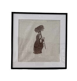 "Flower Girl" framed tapestry by WCIFS