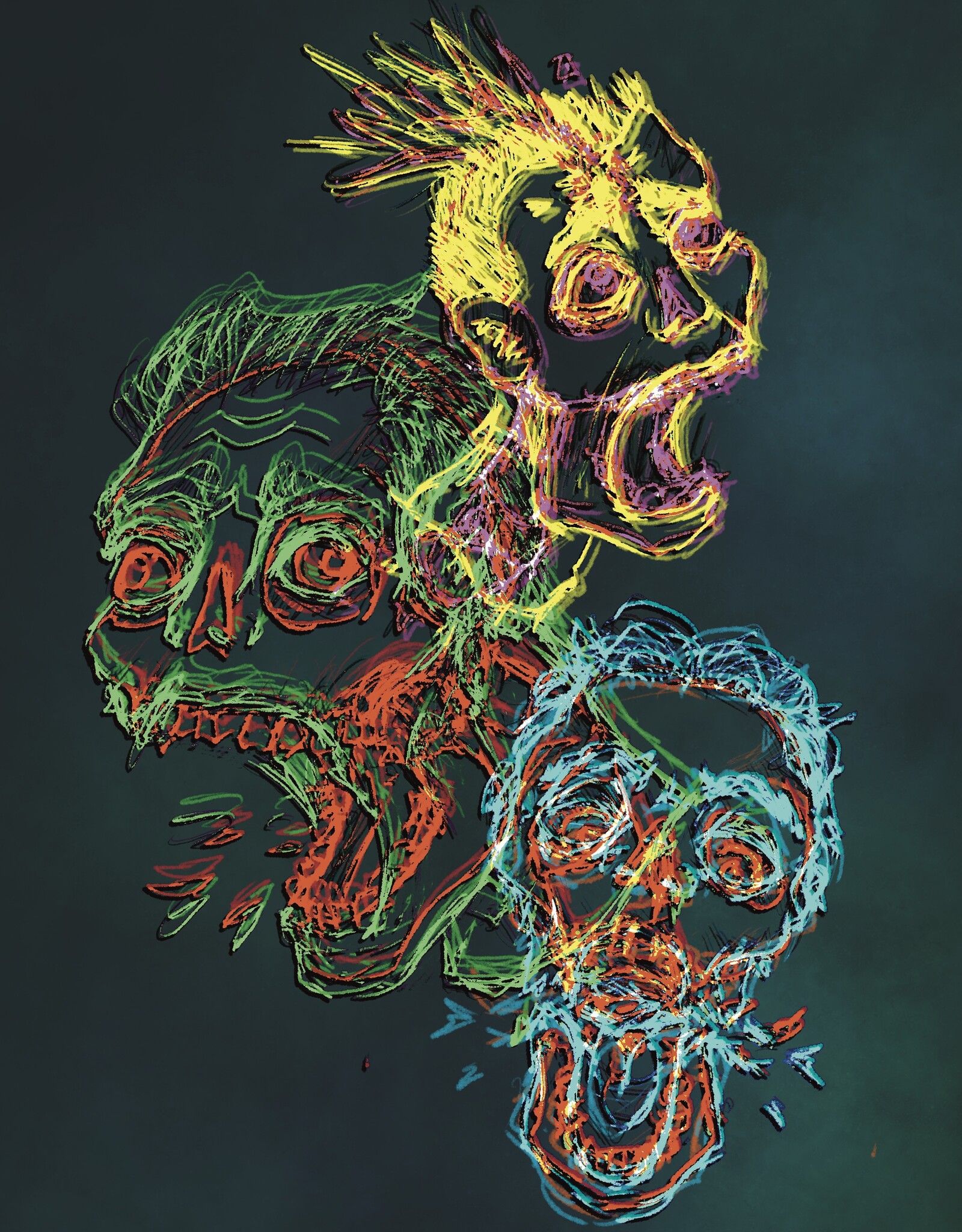 Scream print by Wynn Droz