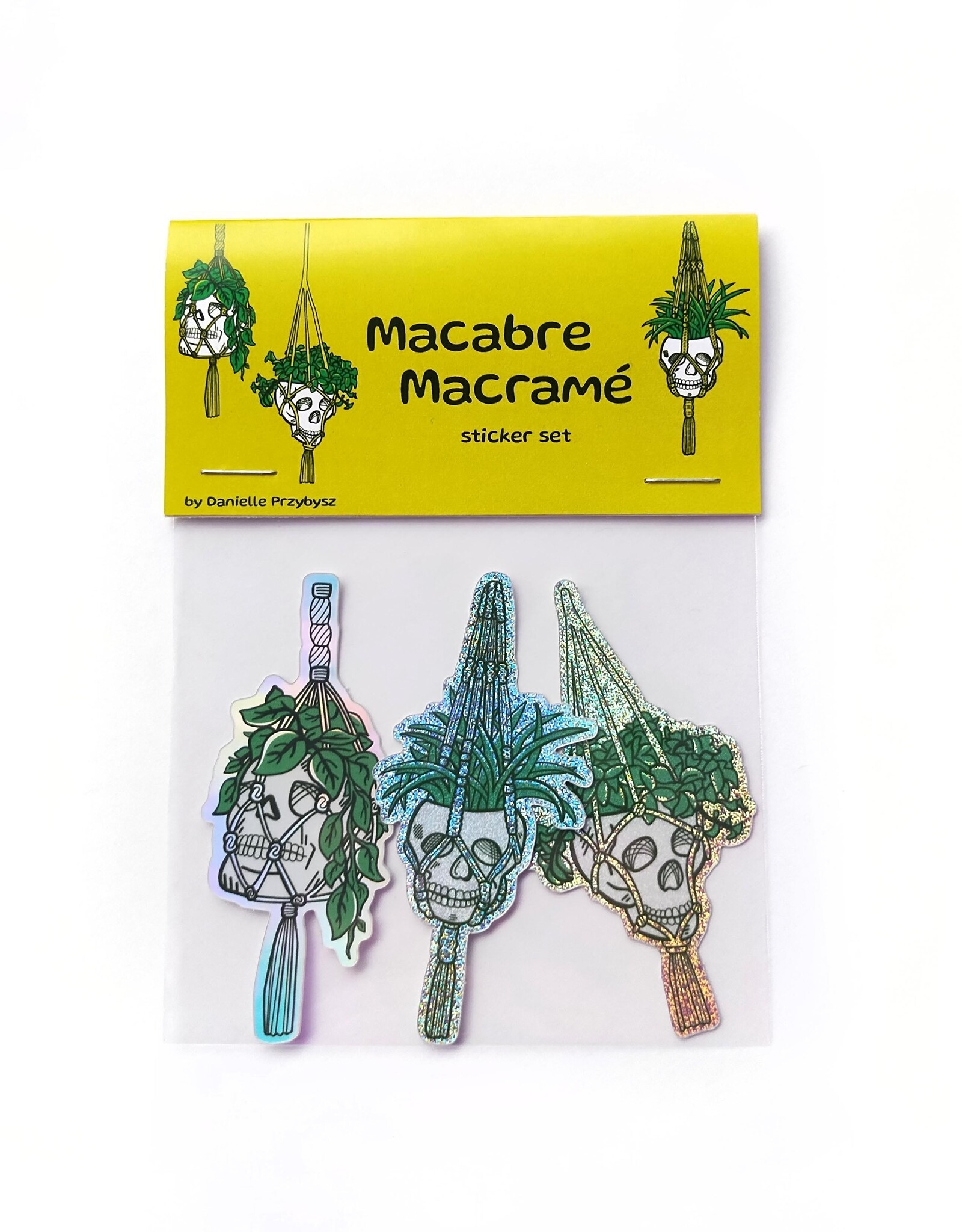 Danielle Przybysz Macabre Macramé Sticker Set by Danielle Przybysz