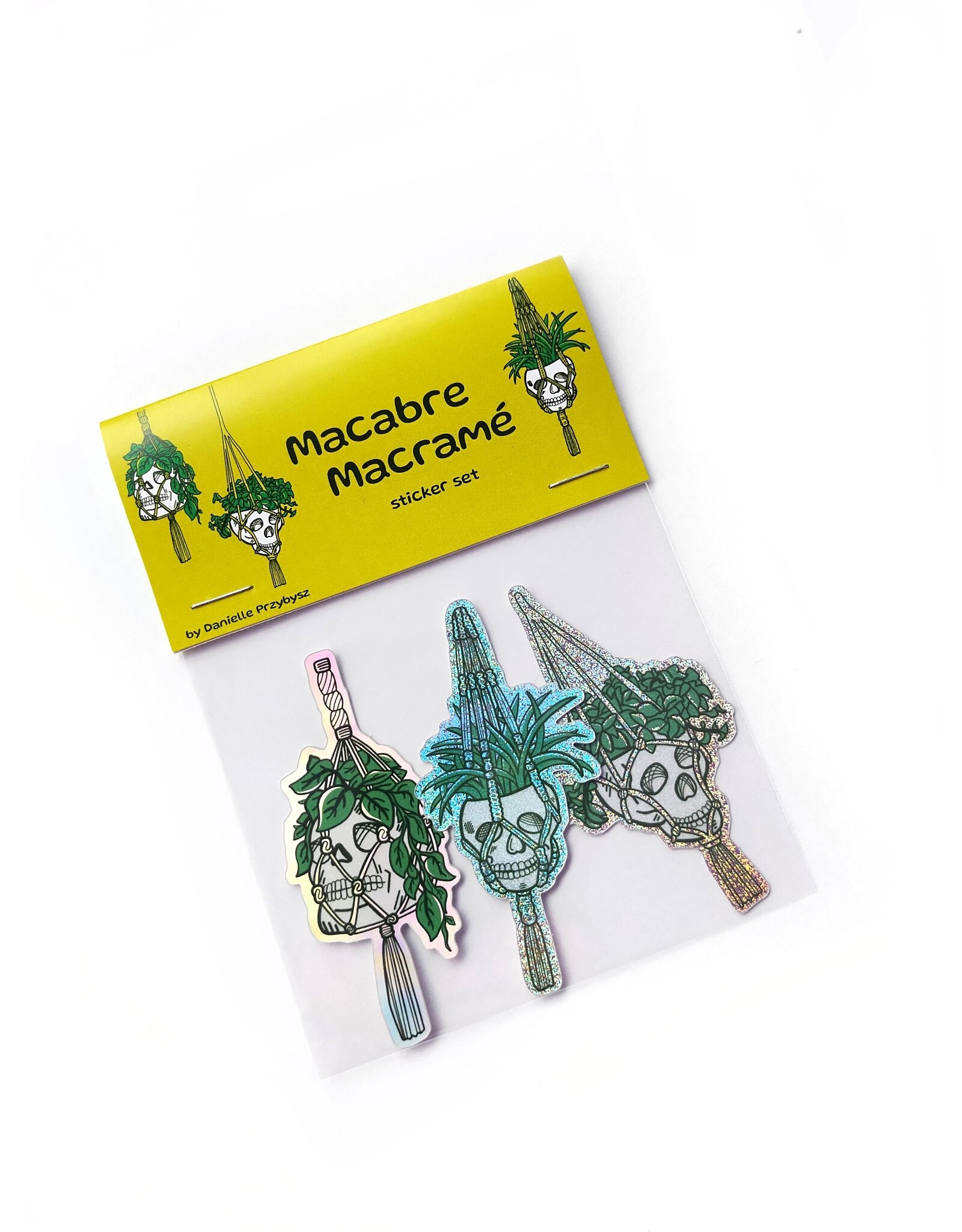 Danielle Przybysz Macabre Macramé Sticker Set by Danielle Przybysz