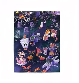 Halloween Cats print by KAI