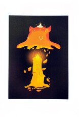 Umbrella Squid Print by The Walking Sprout