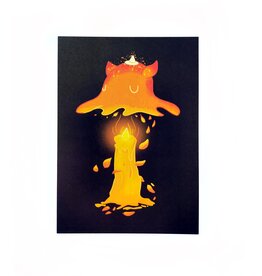 Umbrella Squid Print by The Walking Sprout