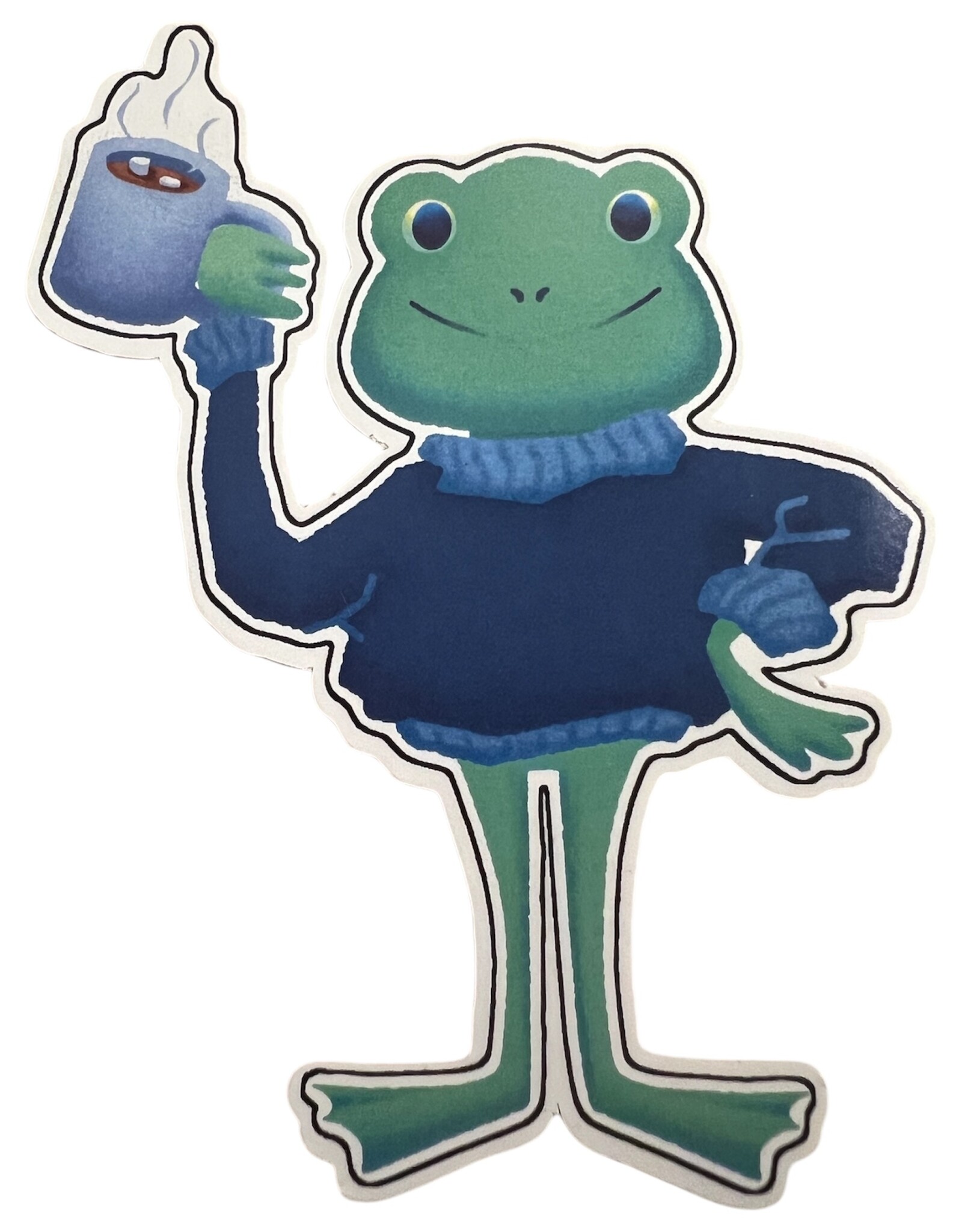 Frosty Frog sticker by Logan Basil