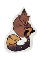 Fox Holiday sticker by Keebs_draws