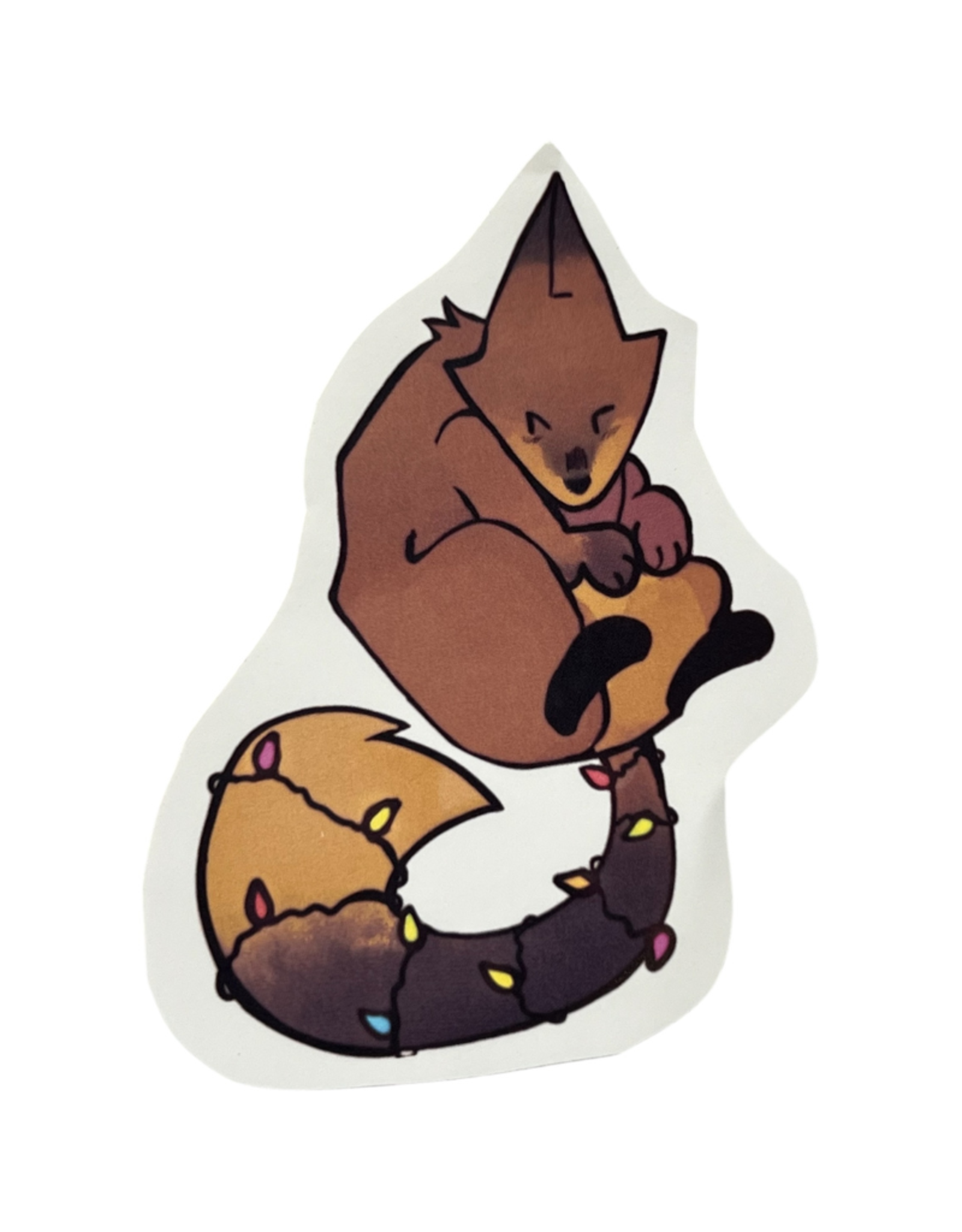 Fox Holiday sticker by Keebs_draws