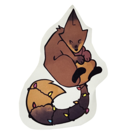 Fox Holiday sticker by Keebs_draws