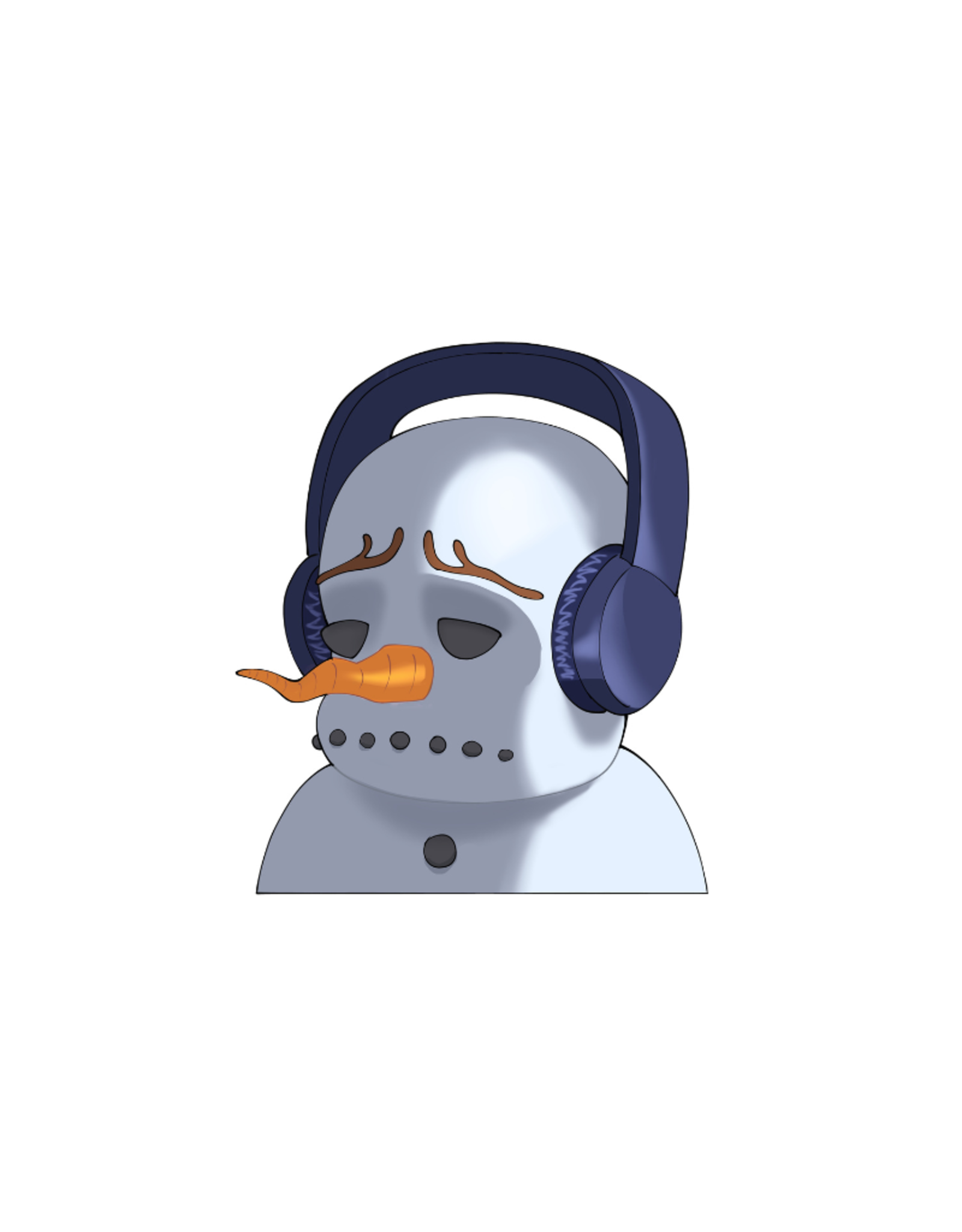 Sad Snowman sticker by kekfox