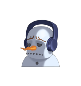 Sad Snowman sticker by kekfox