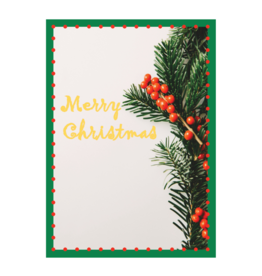 AIGA Columbia Merry Christmas (holly) Holiday Card by AIGA Columbia
