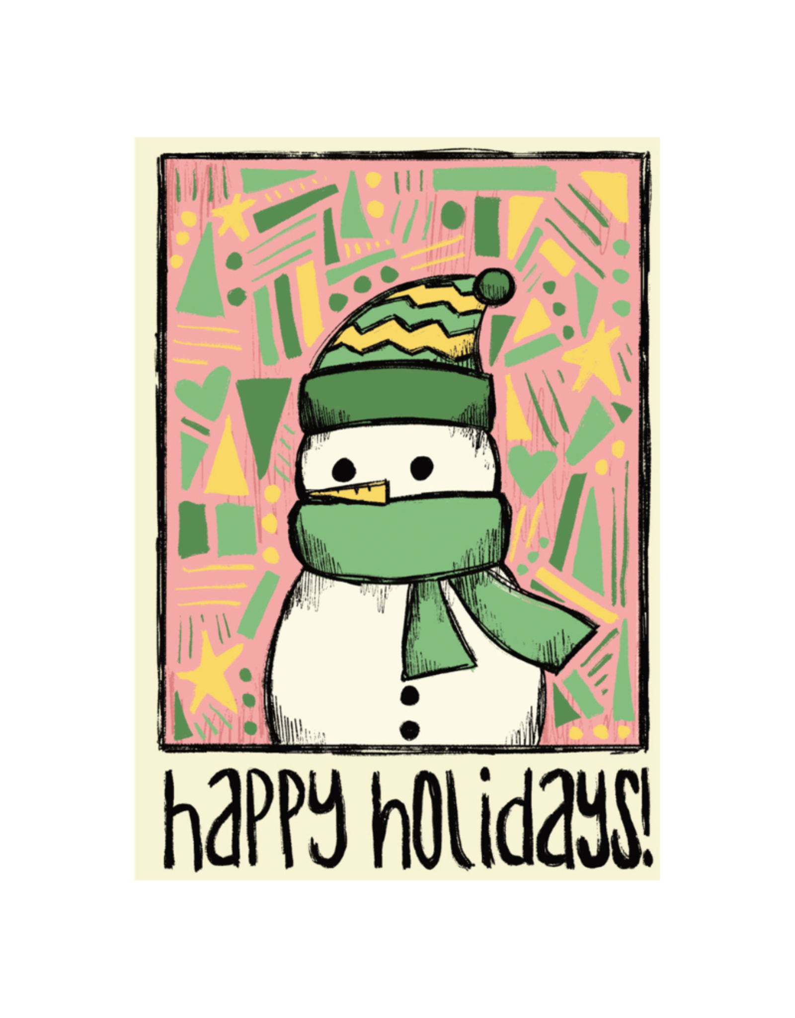 AIGA Columbia Happy Holidays! (snowman) Holiday Card by AIGA Columbia