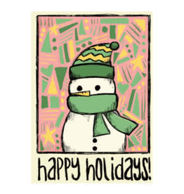 AIGA Columbia Happy Holidays! (snowman) Holiday Card by AIGA Columbia