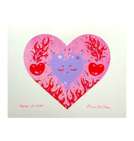 Megan Rivera Protect Ur Heart Print by Megan Rivera