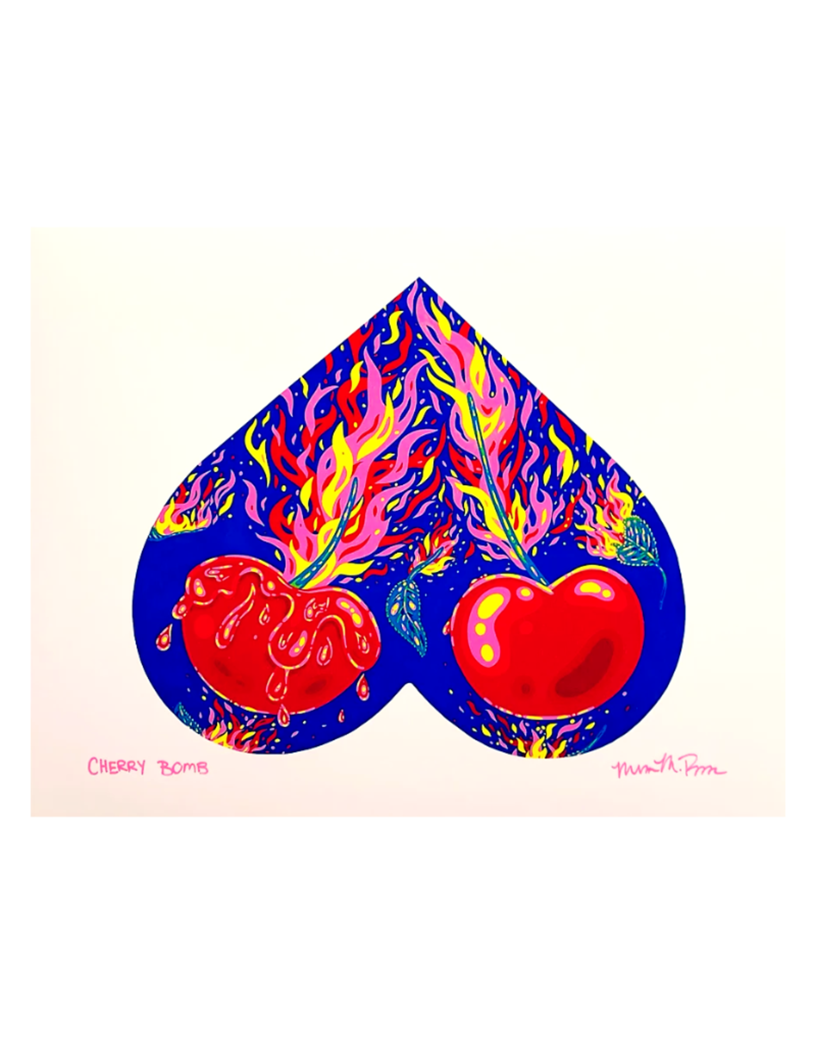 Megan Rivera Cherry Bomb Print by Megan Rivera