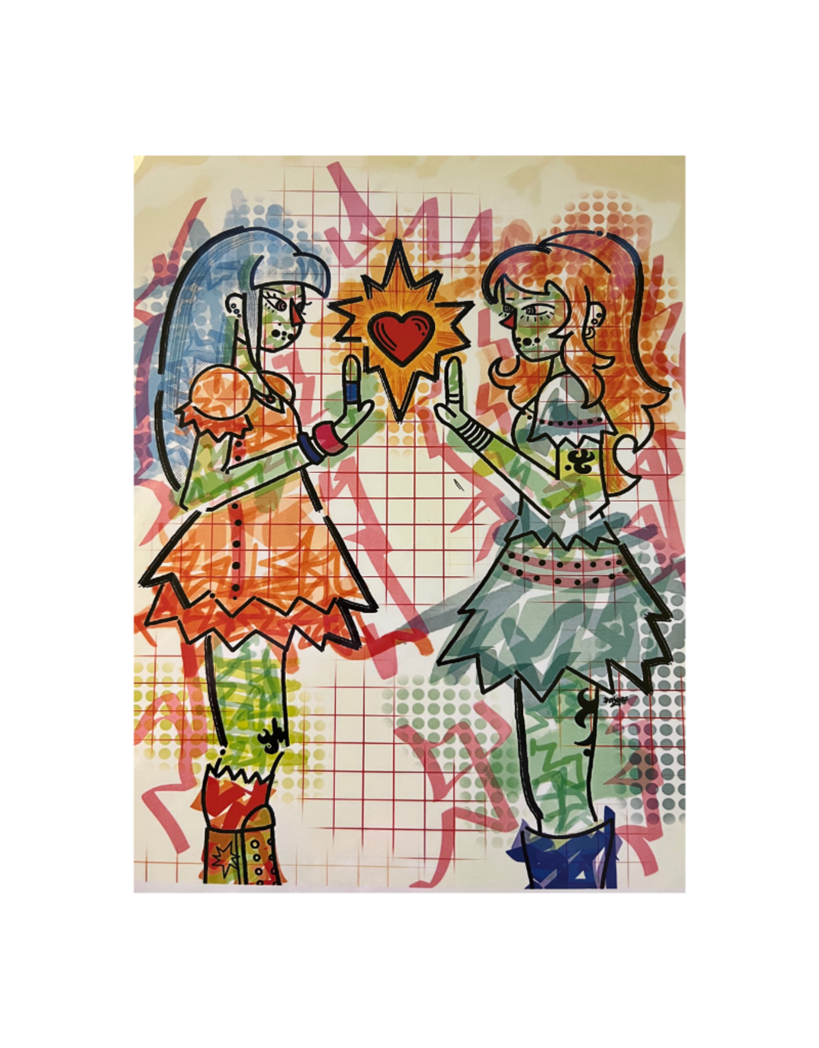 Print (heart) by Frankie Galeti