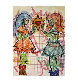 Print (heart) by Frankie Galeti
