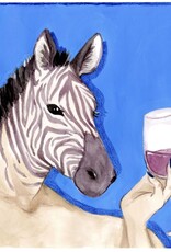 Ms Zebra, Animal Happy Hour art print by Daniela Bieri