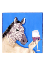 Ms Zebra, Animal Happy Hour art print by Daniela Bieri