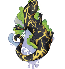 Salamander vinyl sticker by Adrian Riedner