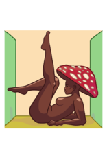 Fly Agaric Mushroom Lady print by Riley Stoops