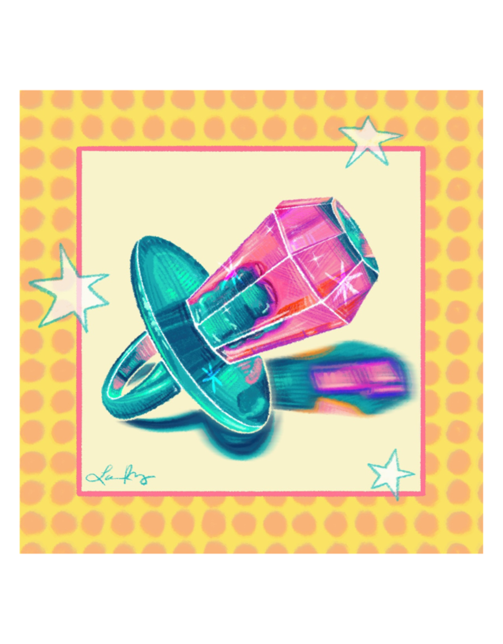 Infrared Ring Pop print by Laura Rezac Art
