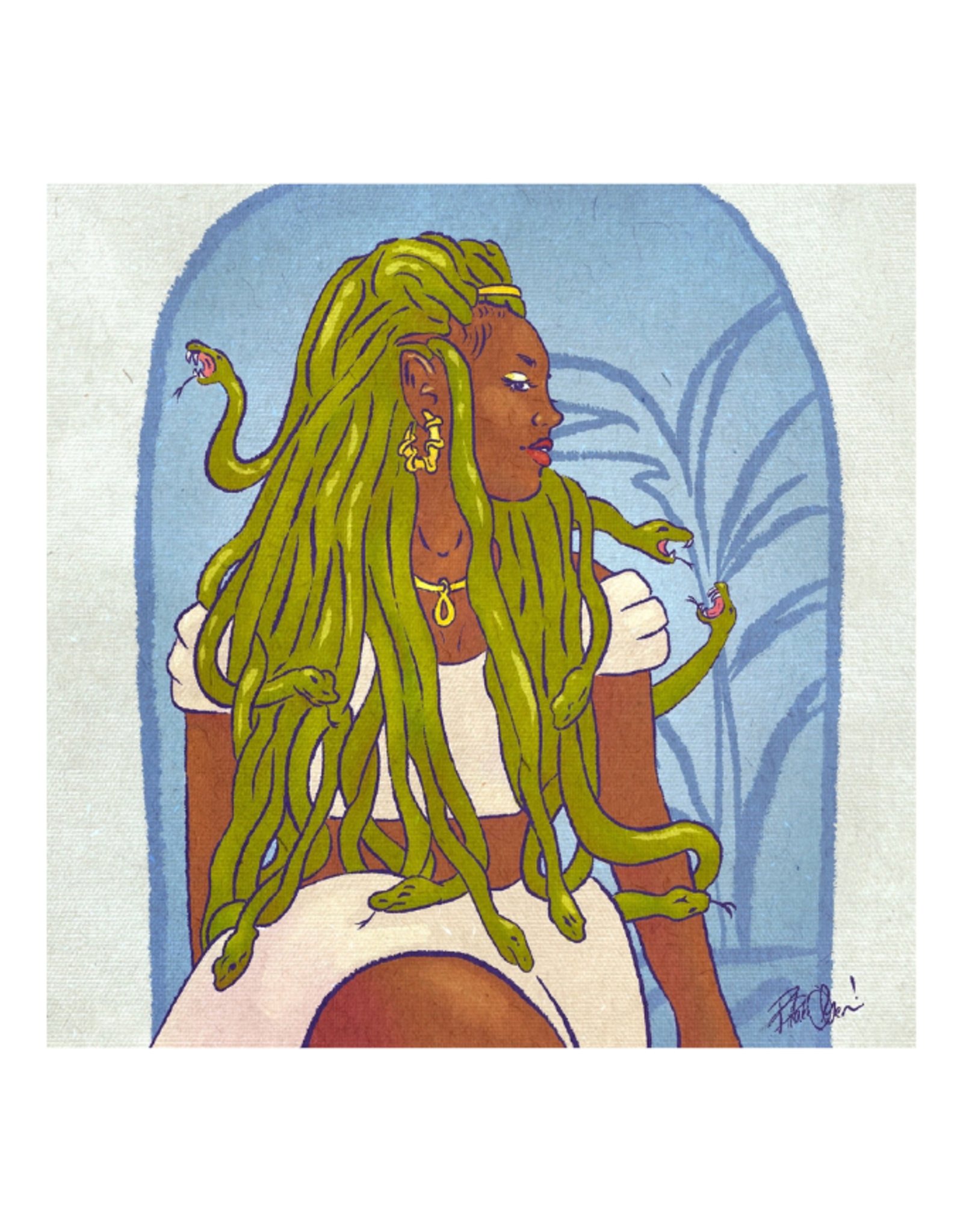 Blake Olsen Medusa unframed print by Blake Olsen