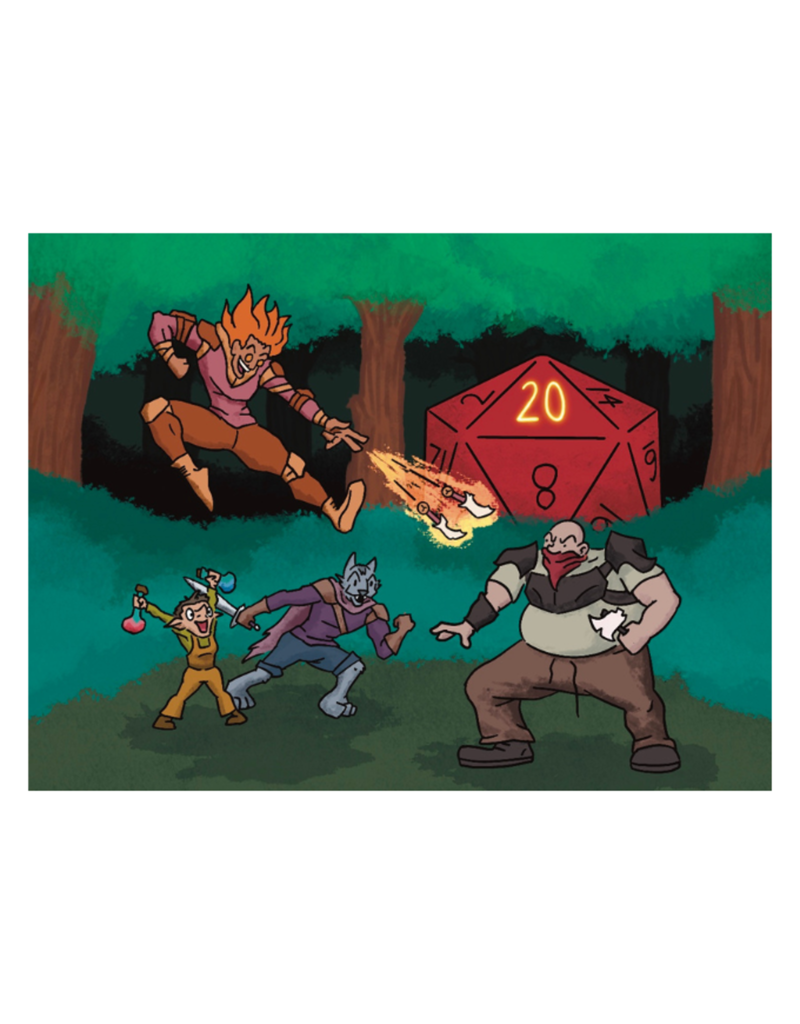 Natural 20! (Version 1) print by Wynn Droz
