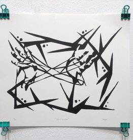 cat's cradle screen print by Saja Stormer