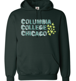 Buy Columbia, By Columbia Columbia Hooded Sweatshirt in Forest Green, Design by Frankie Buente