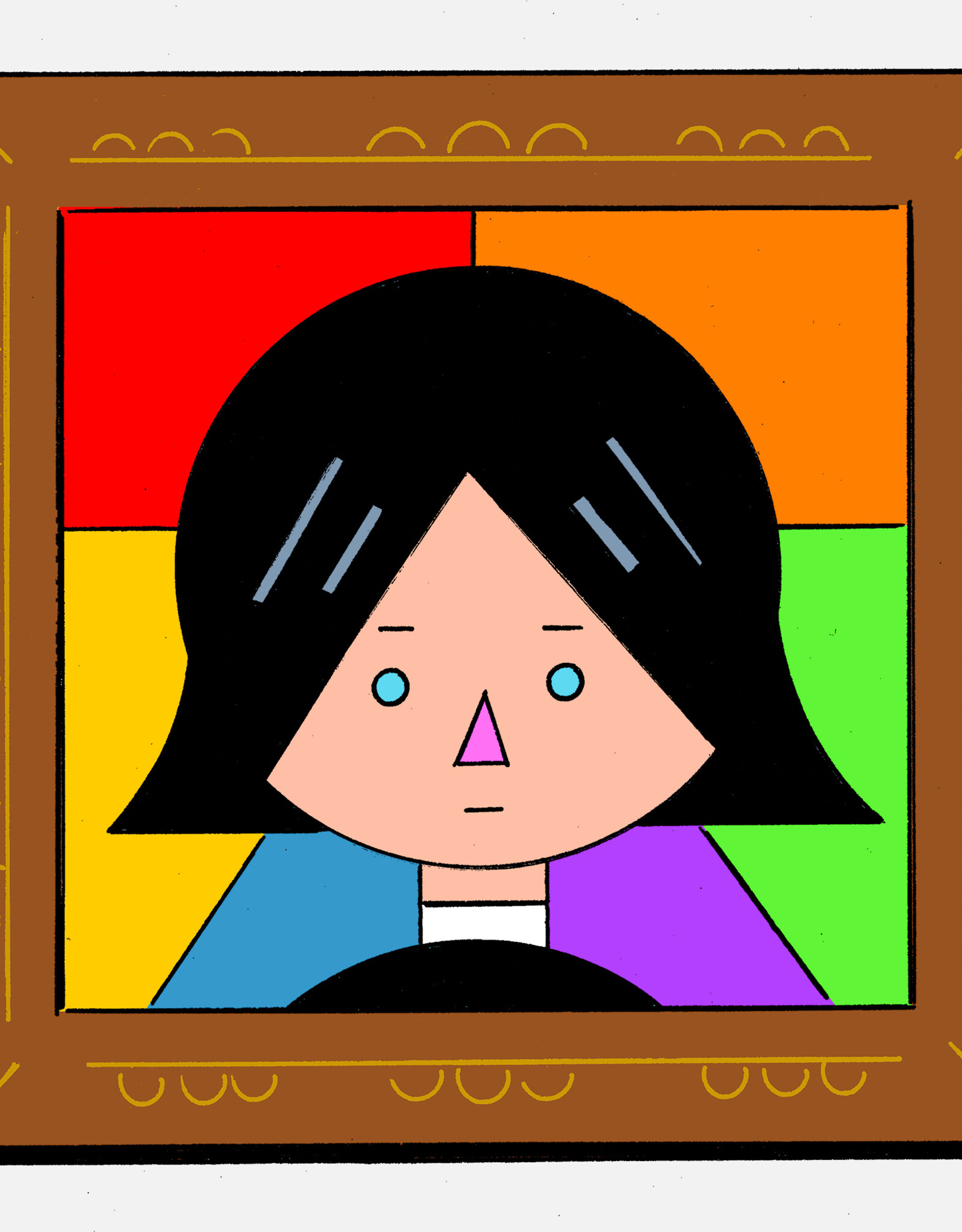 Ivan Brunetti "Woman” digital print by Ivan Brunetti