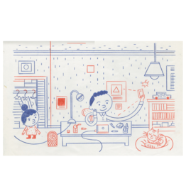 Ivan Brunetti “New York Times Kids” article illustration, 2020 (full scene) by Ivan Brunetti