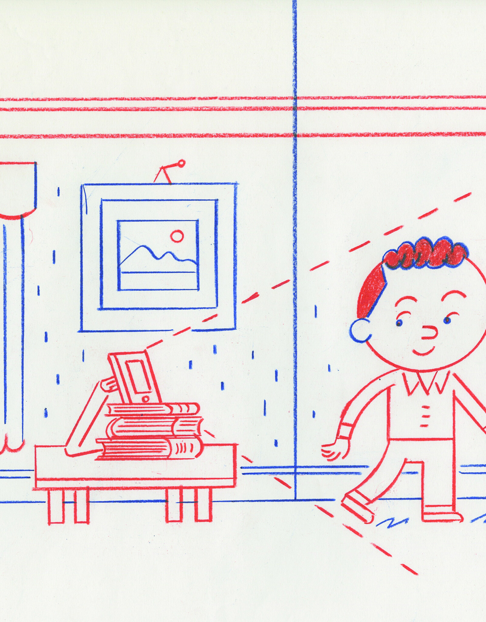 Ivan Brunetti “New York Times Kids” article illustration, 2020 (wide shot) by Ivan Brunetti