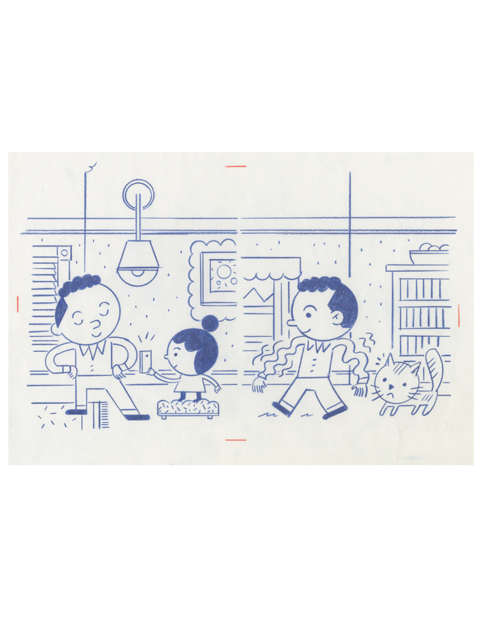 Ivan Brunetti “New York Times Kids” article illustration, 2020 (fancy pose, and wobbly arms) by Ivan Brunetti