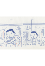 Ivan Brunetti “New York Times Kids” article illustration, 2020 (cat, and lamp) by Ivan Brunetti