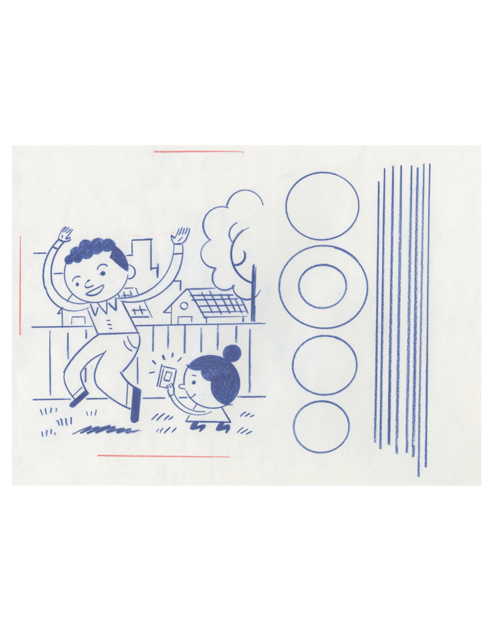 Ivan Brunetti “New York Times Kids” article illustration, 2020 (jump, and circles) by Ivan Brunetti