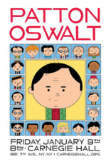 Ivan Brunetti Set of 2 Patton Oswalt Digital Prints (Carnegie Hall and The Kennedy Center) by Ivan Brunetti