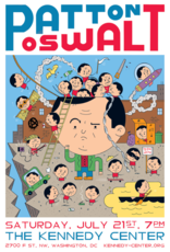 Ivan Brunetti Set of 2 Patton Oswalt Digital Prints (Carnegie Hall and The Kennedy Center) by Ivan Brunetti