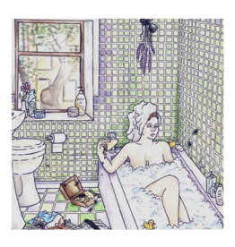 Bathtub Print by Aine Schuh