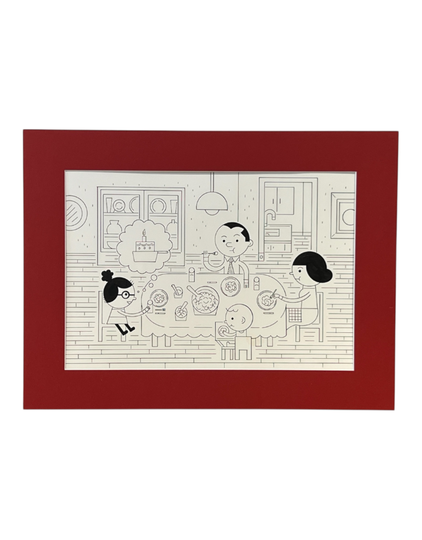 Ivan Brunetti Dinner (Page 22 from Wordplay) 2016 by Ivan Brunetti