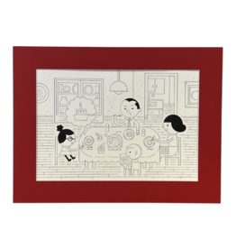 Ivan Brunetti Dinner (Page 22 from Wordplay) 2016 by Ivan Brunetti