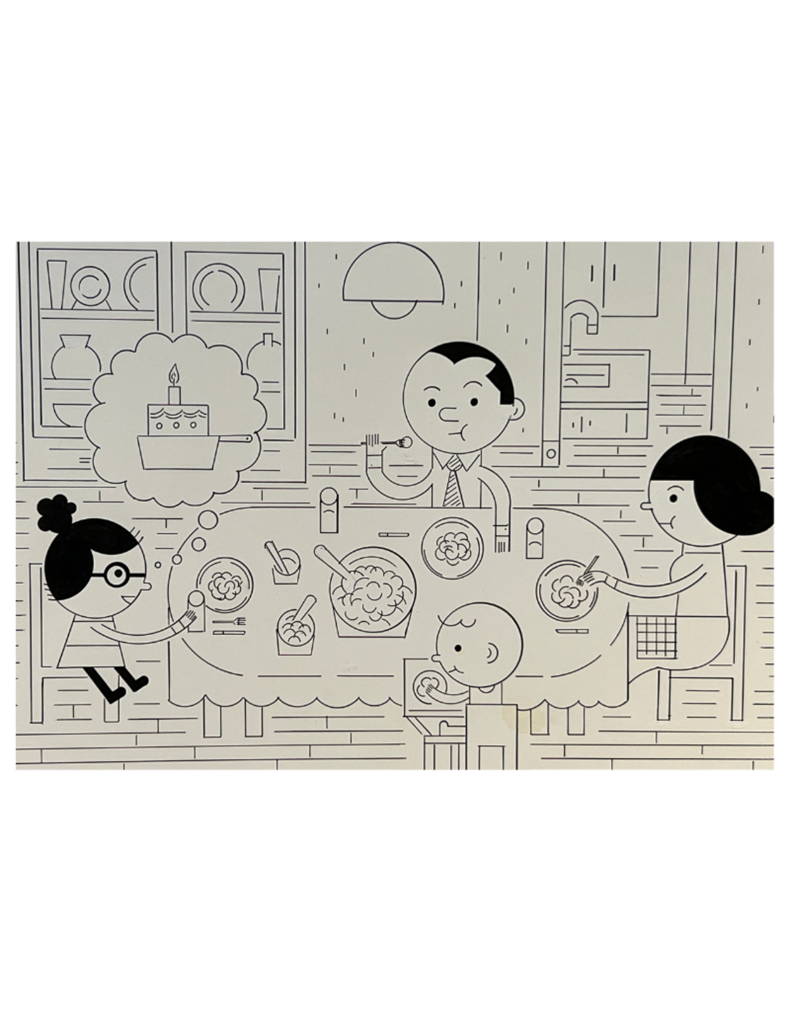 Ivan Brunetti Dinner (Page 22 from Wordplay) 2016 by Ivan Brunetti