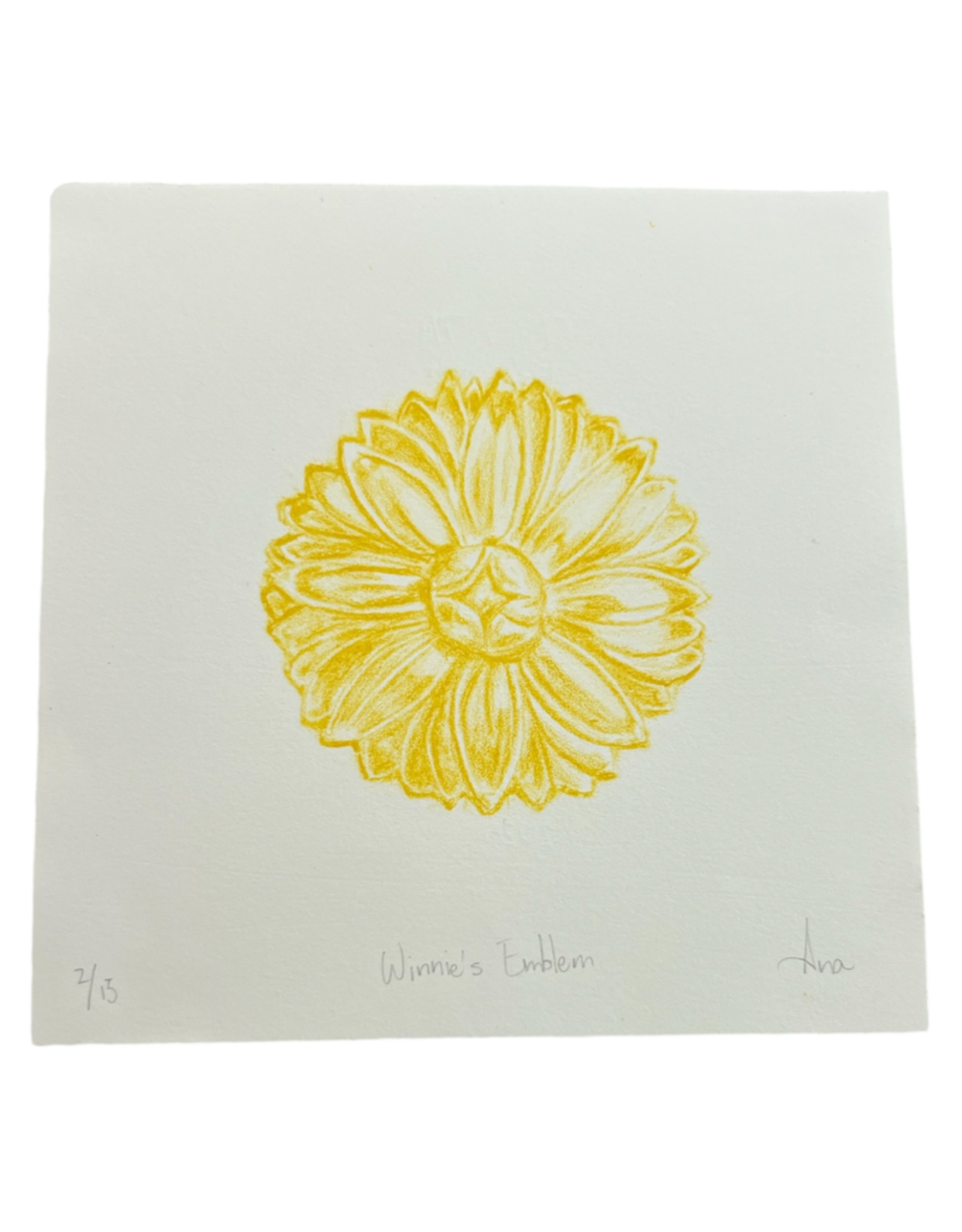 "Winnie's Emblem" Lithograph (unframed) by Ana Lara