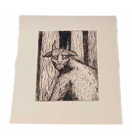 Untitled intaglio print by Wynn Droz